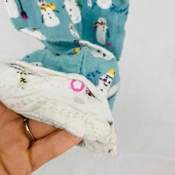Munki Munki Womens Snowman Flannel Pajama Set Super Soft Cozy Size XXLarge - Picture 5 of 15